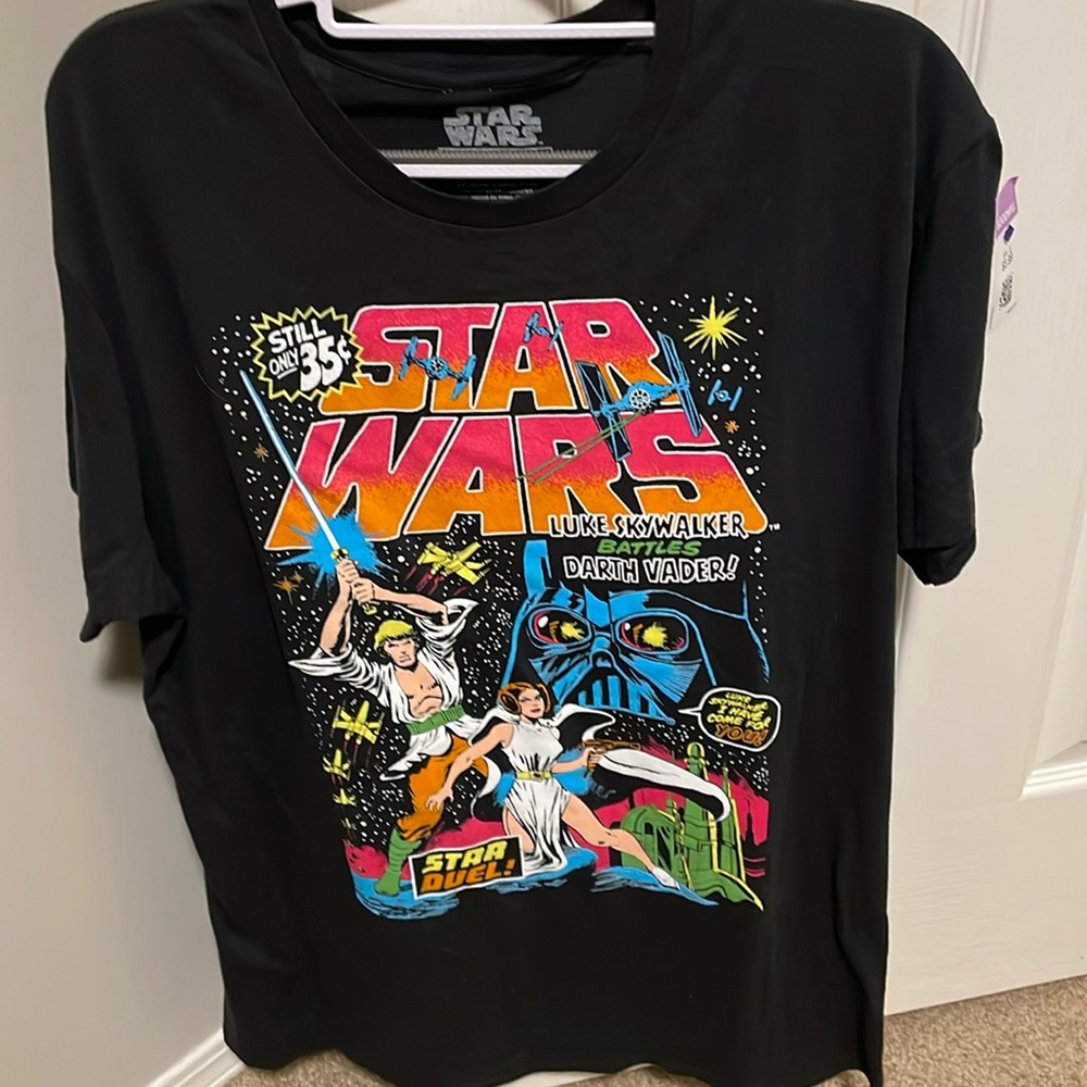 Star Wars Retro style Comic Book Cover Luke Skywalker battles Darth Vader Size L